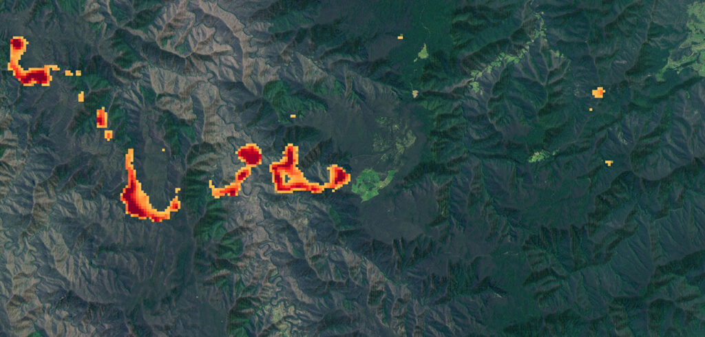 CTI captured several images of the unusually severe fires in Australia that burned for four months in 2019-20