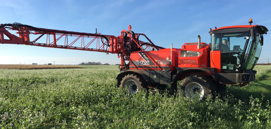 New intelligent tyres with sensors fitted to sprayer in UK first