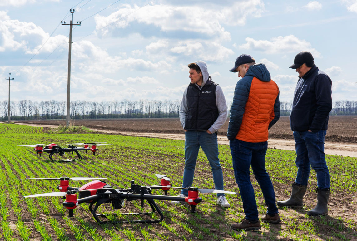 XAG drones at the demonstration