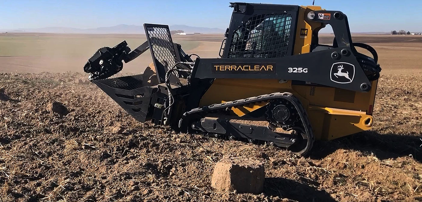 TerraClear say that it takes less than five minutes to mount and works in any field condition