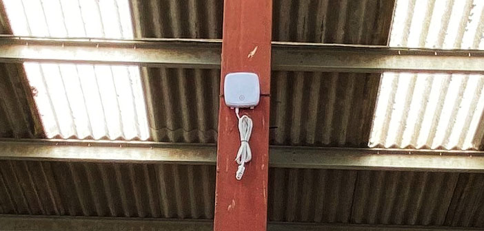 Cargill THI automatic logger installed in cow shed records temperature and humidity index every 15 minutes and relays live information to a dedicated web site for farmers and advisers