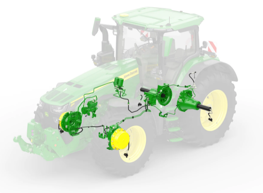 John Deere’s new central tyre inflation system (CTIS) 