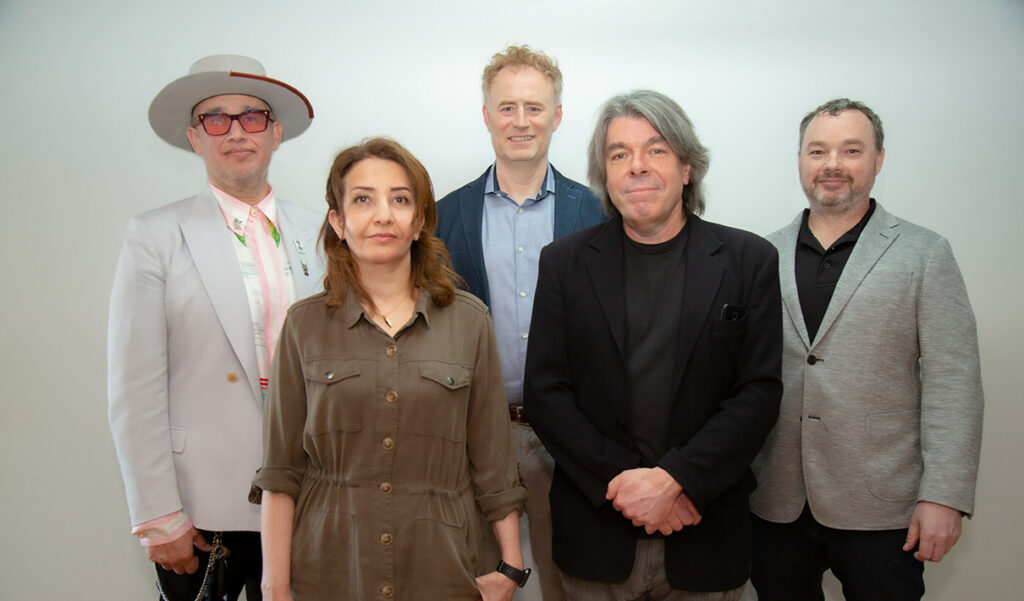 Lucent Bio founders, from Left: Jose Godoy Toku, Farah Nour, Michael Riedijk, Peter Gross, Jason McNamee