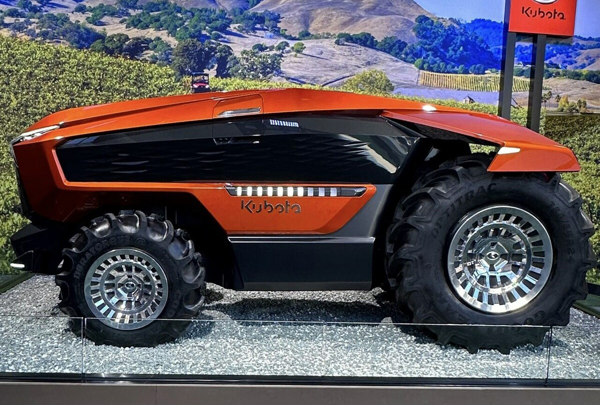Kubota unveils fastcharging 'New Agri Concept' electric vehicle Farm